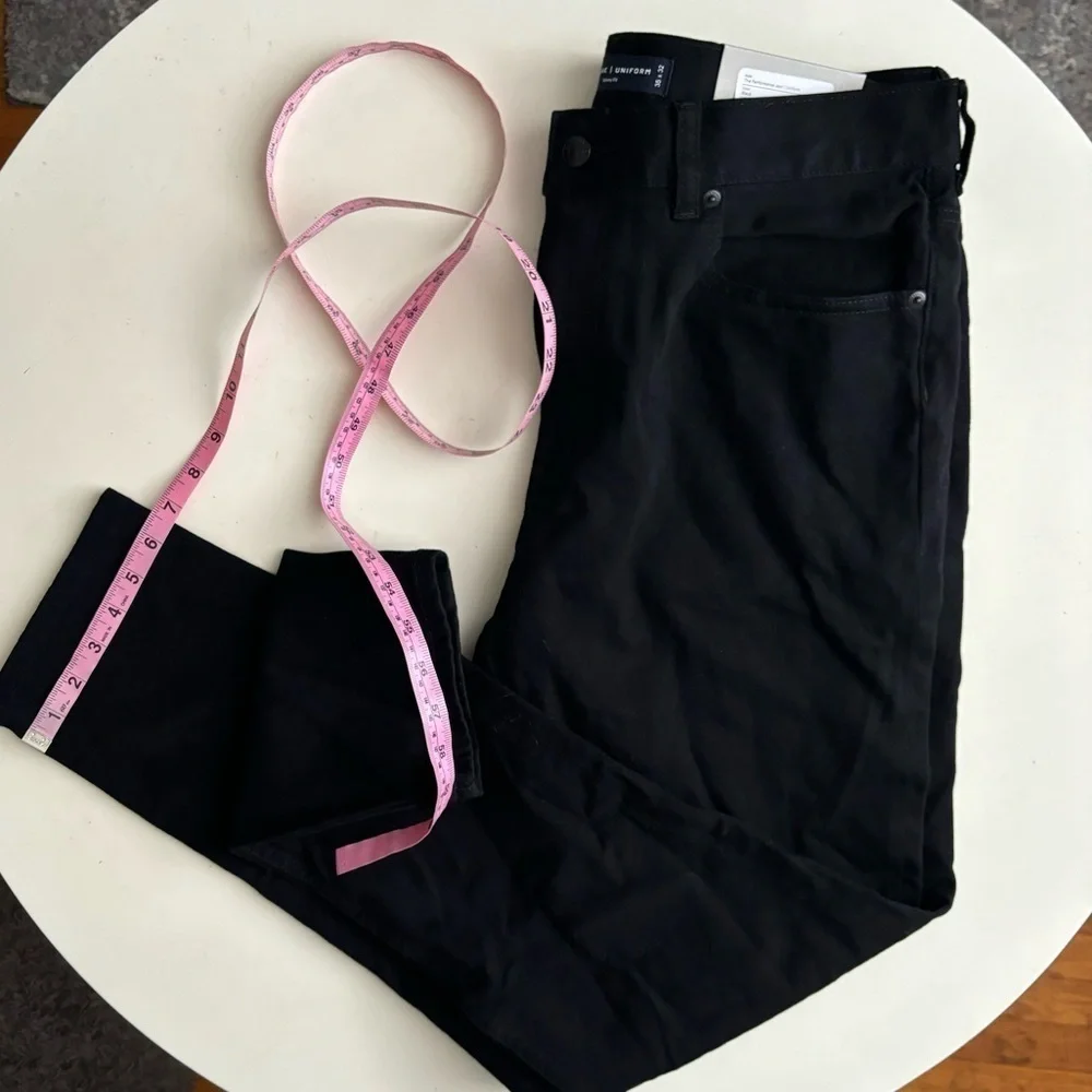 Everlane Uniform Men’s Skinny Stretch Performance Jean 35x32 Black New